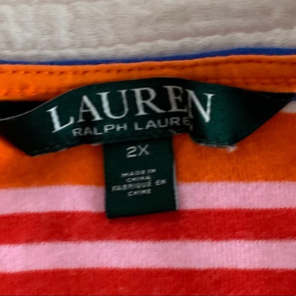 multicolored ralph lauren striped shirt - Picture 3 of 3